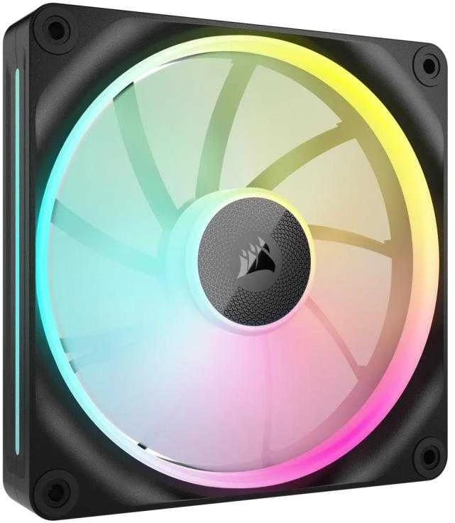 Corsair iCUE Link LX140 RGB, PWM korpuso ventiliatorius, 2er Pack – 140mm, juodos spalvos