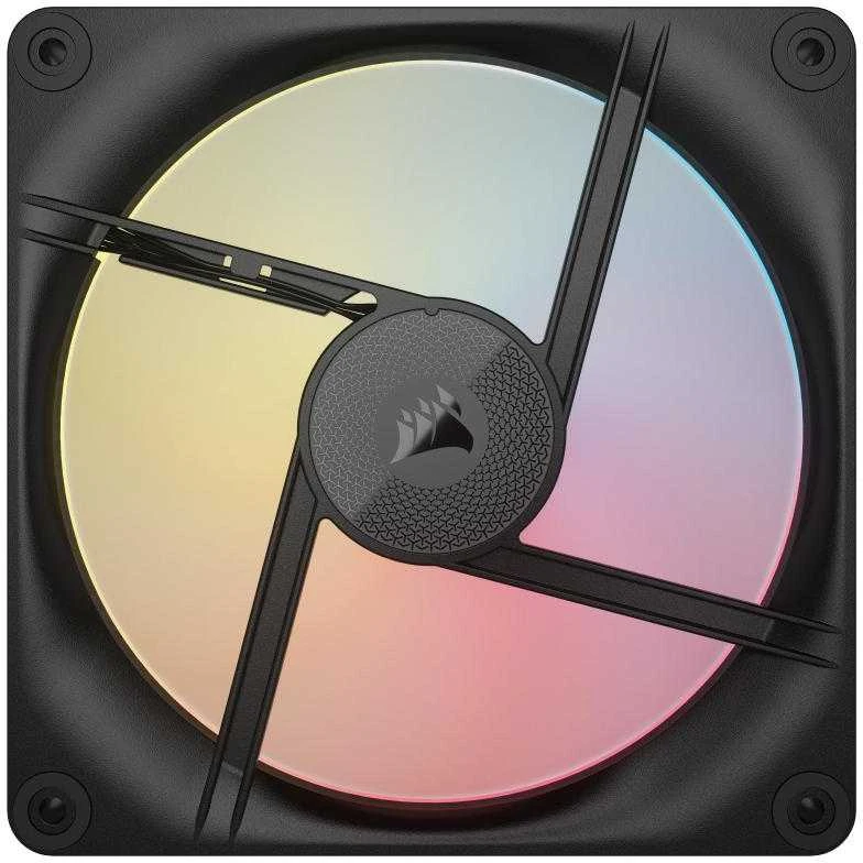 Corsair iCUE Link LX140-R RGB korpuso ventiliatorius, PWM – 2er-Pack, 140mm, juodos spalvos