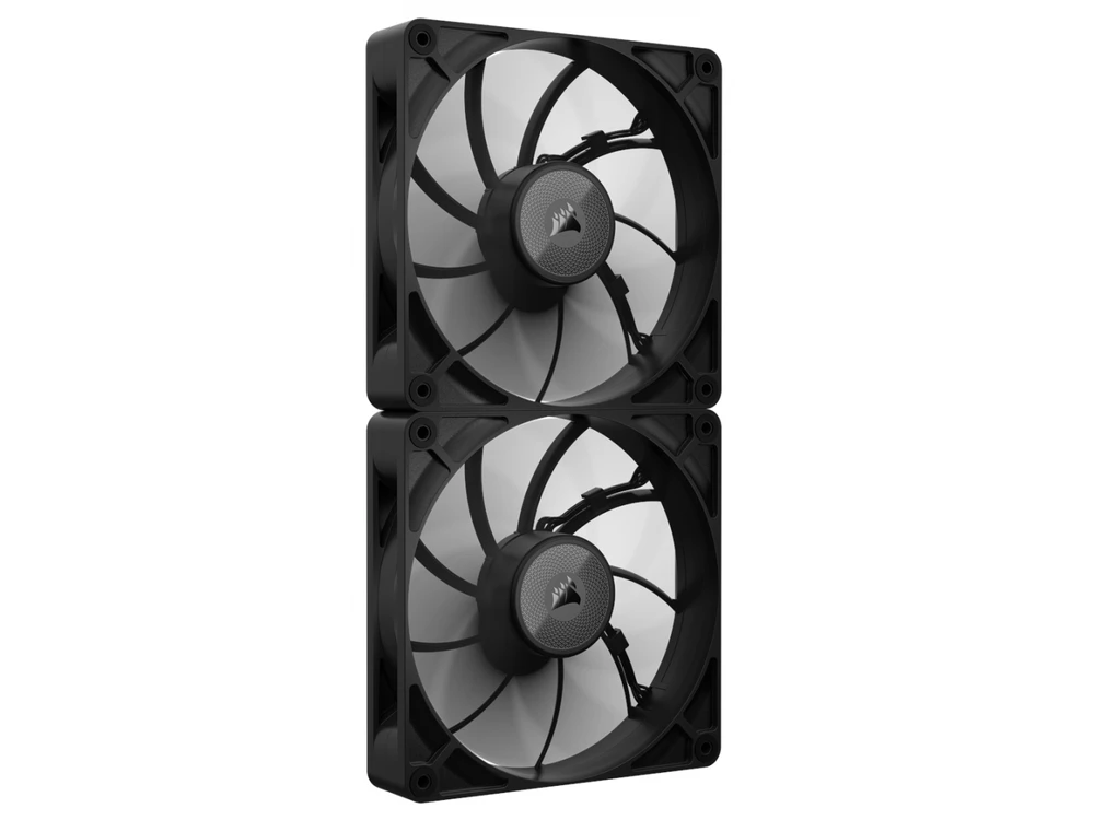 Corsair iCUE LINK RX140 MAX Series, PWM korpuso ventiliatorius 2er Pack – 140mm, juodos spalvos
