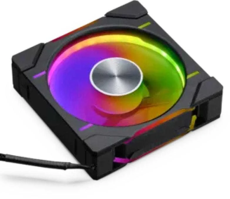 PHANTEKS D30 PWM Reverse Airflow D-RGB, 3-pack - 120mm, juoda