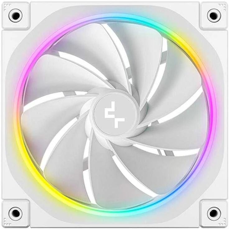 DeepCool 120mm baltas ventiliatorius su RGB žiedu