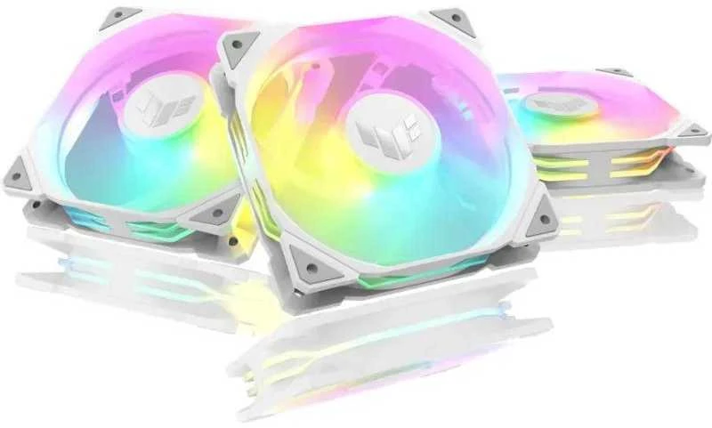 ASUS TUF GAMING TR120 ARGB REVERSE 1-pack Baltas Kompiuterio dėklas Oro vėsintuvas 12 cm
