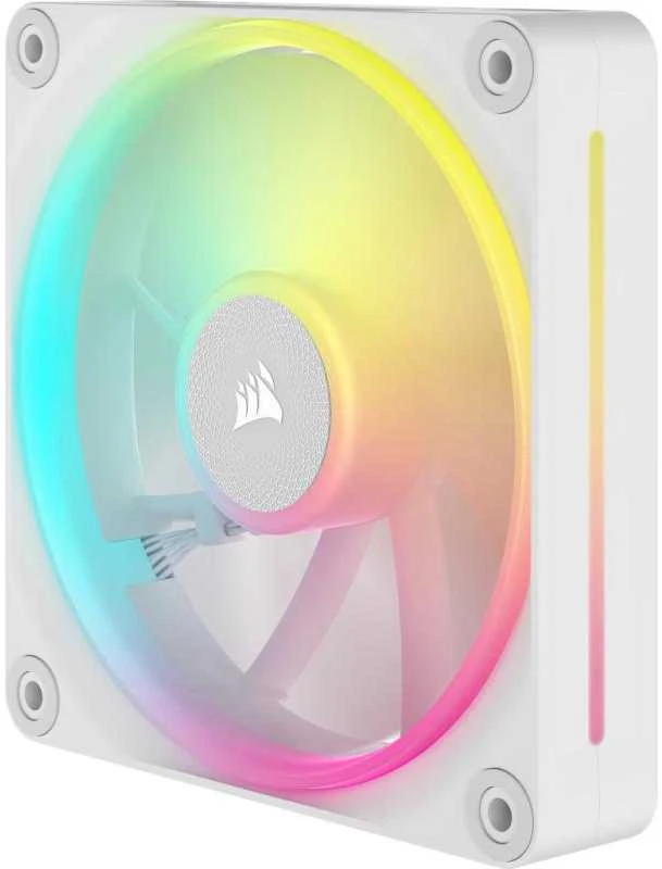 „Corsair iCUE Link LX120 RGB“, PWM ventiliatorius, Ø 120 mm, baltas