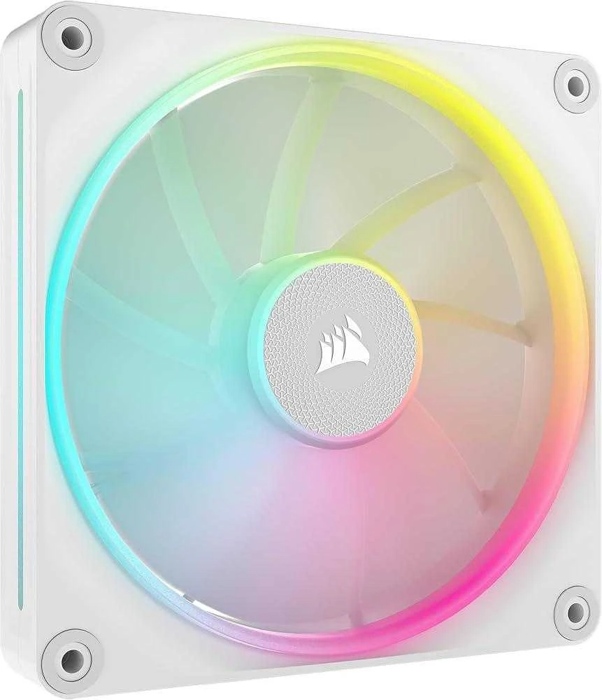 Corsair iCUE Link LX140 RGB, PWM korpuso ventiliatorius - 140mm, baltos spalvos