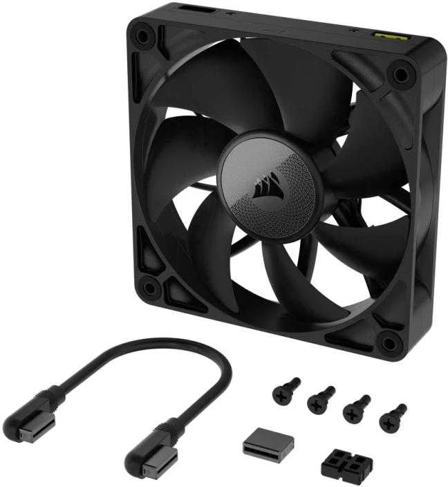 Corsair iCUE LINK RX140 Series, PWM korpuso ventiliatorius - 140mm, juodos spalvos