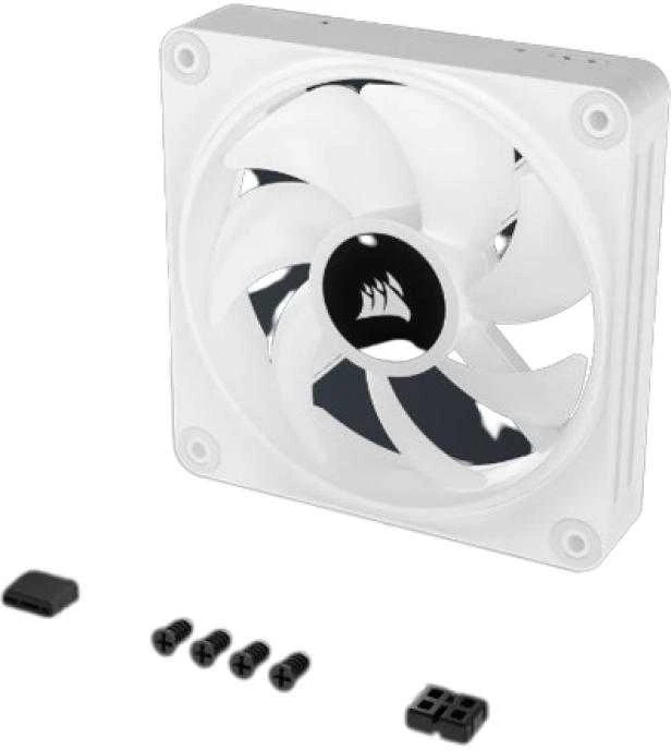 CORSAIR iCUE LINK QX120 RGB Baltas 120 mm magnetinio kupolo ventiliatorius, vienas