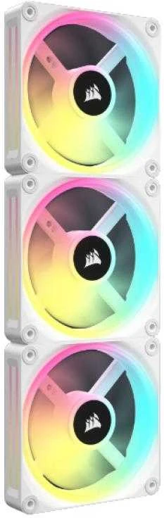 CORSAIR iCUE LINK QX120 RGB Baltas 120 mm magnetinio kupolo ventiliatorius, vienas
