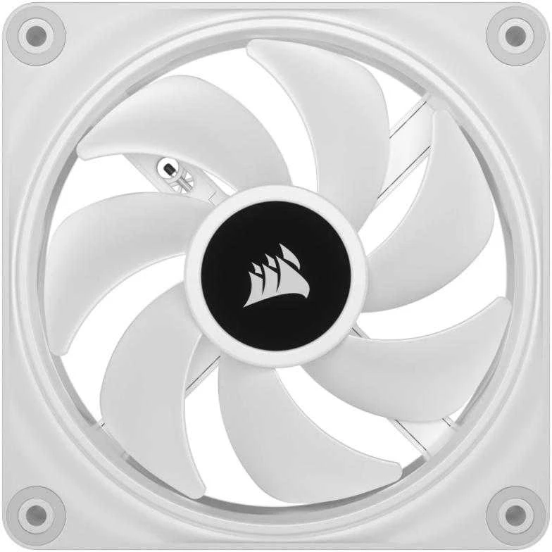 CORSAIR iCUE LINK QX120 RGB Baltas 120 mm magnetinio kupolo ventiliatorius, vienas