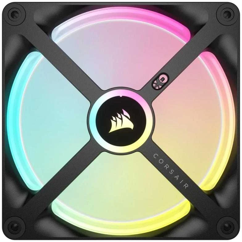 Vienas CORSAIR iCUE LINK QX140 RGB 140 mm magnetinio kupolo ventiliatorius