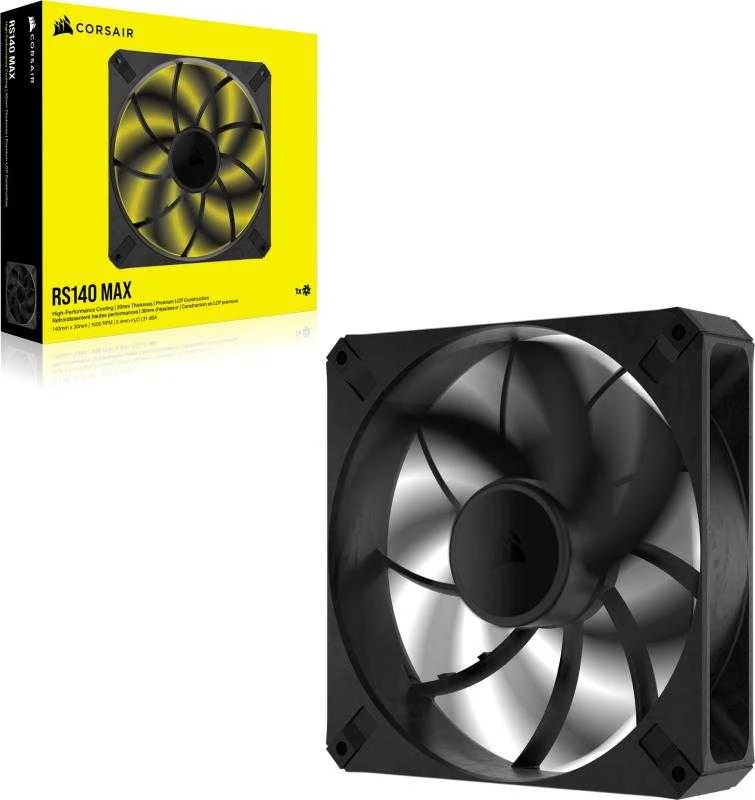 Corsair RS Series RS140 Max PWM korpuso ventiliatorius – 140mm, juodos spalvos