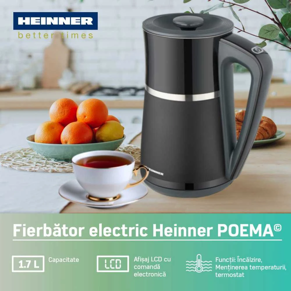 Virdulys FIERBATOR ELECTRIC DIGITAL HEINNER HEK-D22002WBK
