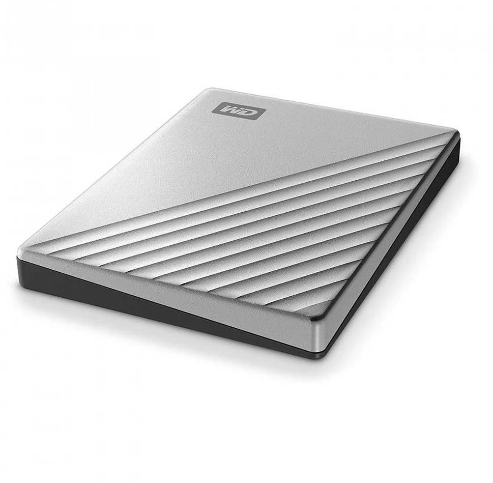 Kietasis diskas Western Digital „My Passport Ultra 2TB“ nešiojamas išorinis USB-C/USB3.0 HDD 2,5 colio metalinės apdailos RTL