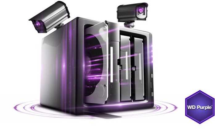 Western Digital Dysk WD Violetinė 2TB 3.5" SATA III (WD20PURX)