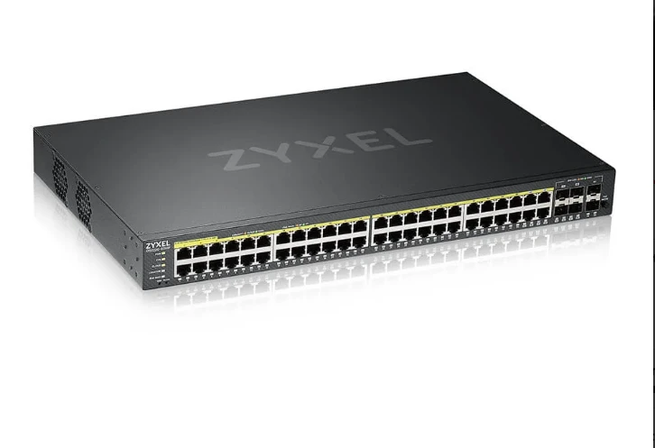 Šakotuvas ZYXEL GS2220-50HP, ES REGIONAS, 48 PRIEVADŲ GBE L2 POE KOMUTATORIUS SU GBE UPLINK (1 METŲ NCC PRO PACK LICENCIJA) (5 METŲ GARANTIJA)