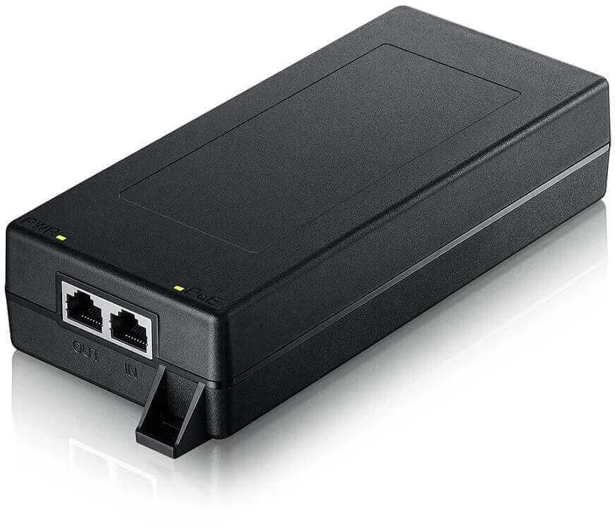 Šakotuvas ZYXEL POE12-90W kelių gigabitų vieno prievado 90W POE injektorius (5 metų garantija)