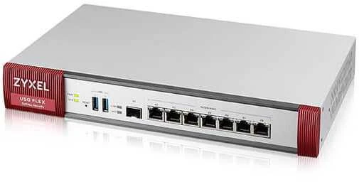 Maršrutizatorius ZYXEL USG FLEX 500 H, USER-DEFINABLE PORTS WITH 2*2.5G, 2*2.5G (POE+) & 8*1G, 1*USB WITH 1 YR ENTRY DEFENSE PACK