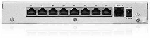 Maršrutizatorius ZYXEL USG FLEX 100 H, 8 GIGABIT USER-DEFINABLE PORTS, 1*USB WITH 1 YR GOLD SECURITY PACK (5Y WARRANTY)