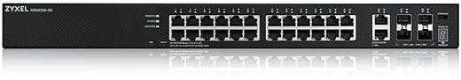ZYXEL XGS2220-30, L3 prieigos jungiklis, 24X1G RJ45 2X10MG RJ45, 4X10G SFP+ UPLINK, įskaitant 1 metų „Nebulaflex Pro“ (5 metų garantija)