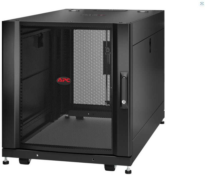 APC NETSHELTER SX 12U SERVER RACK ENCLOSURE 600MM X 1070MM W/ SIDES Juodas