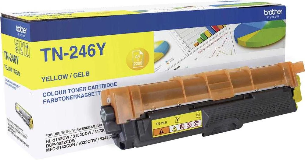 Brother TN-246Y tonerio kasetė Originalus Geltona 1 vnt