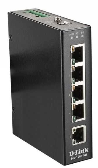 Šakotuvas D-LINK 5 prievadų nevaldomas Layer2 greitas eterneto pramoninis jungiklis