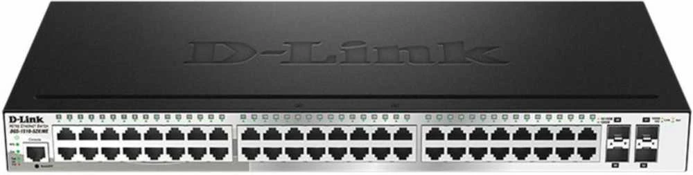 Šakotuvas D-Link | Sukraunamas išmanusis valdomas jungiklis su 10G įkėlimo nuorodomis | DGS-1510-52X/E | Tvarkoma L2 | Montuojamas ant stovo | Gigabit Ethernet (vario) jungtys kiekis 48