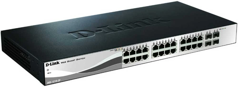 Šakotuvas D-LINK 28-Port Layer2 Smart Managed Gigabit Switch dlink žalias 3.0 24x 10/100/1000Mbit/s TP RJ-45 Port4x TP Combo Port / SFP lizdas
