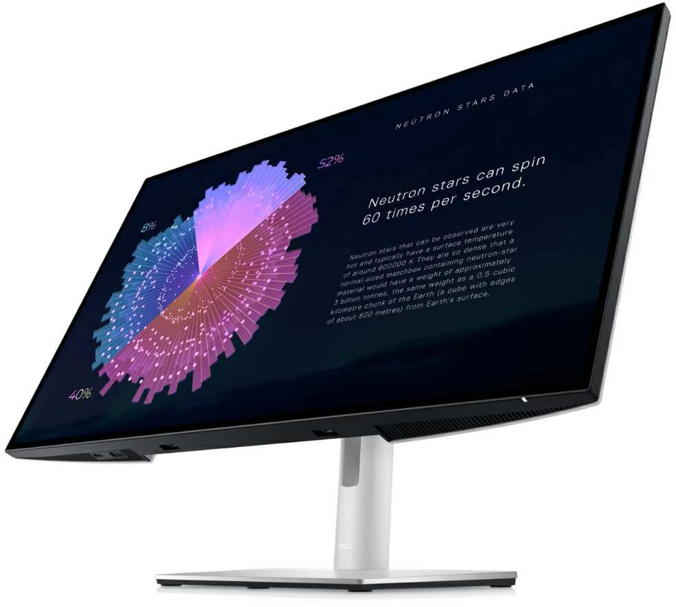 Monitorius Dell UltraSharp U2724DE/ 16:9/ WQHD IPS/ 120Hz/ 5ms/ DP HDMI 1xUSB-C 3xUSB /Thunderbolt /VESA Sidabrinis