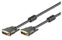 Goobay 2m DVI-D FullHD kabelis Dual Link, juodas
