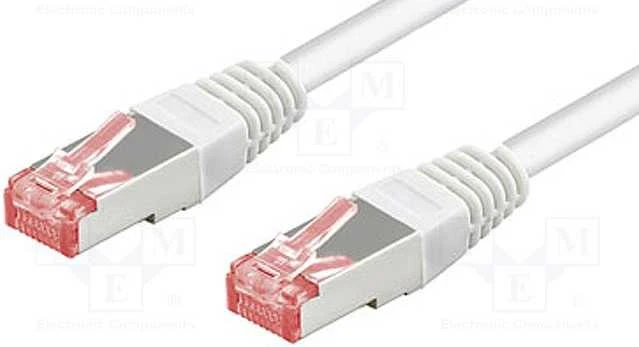 Goobay GB CAT6 TINKLO KABELIS, S/FTP, Baltas, 2M, LSZH