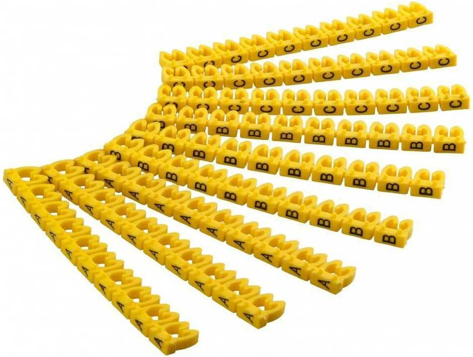 Goobay Cable žymeklio raidės /A-C/ 2.5-4.0mm /90vnt/ 72517