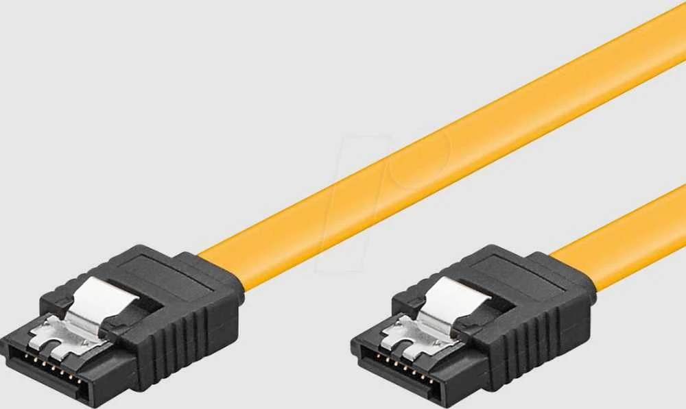 Goobay 0,70 m HDD SATA, 0,70 m, kištukas/kištukas, geltonas