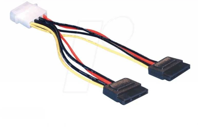 Wentronic „Goobay Molex“ – SATA x2, 0,13 m, daugiaspalvis (68524)