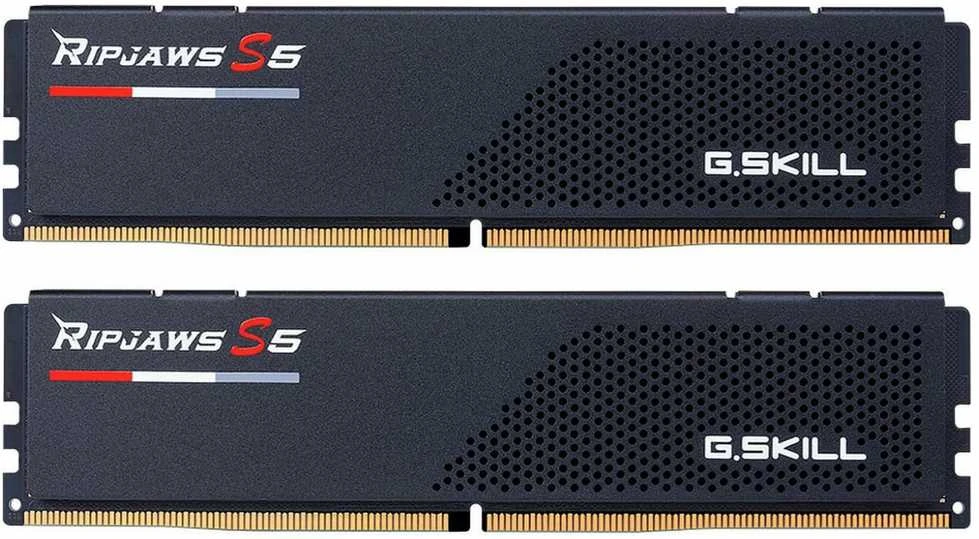G.Skill | Ripjaws S5 | 64 bitų rinkinys (32 GB x 2) GB | DDR5 | 6000 MHz | Kompiuteriai/serveriai | Registracijos Nr. | ECC Nr.