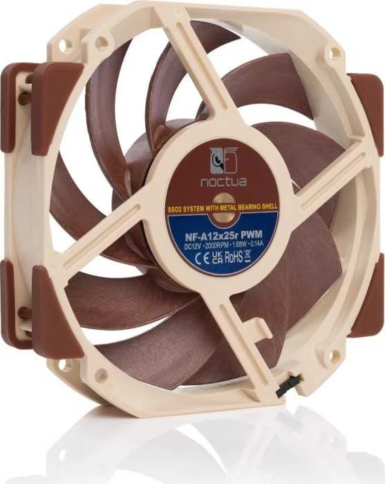 Aušintuv. Noctua NF-F12 PWM chromax.blac