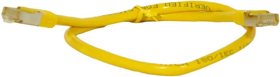 Goobay Jungiamasis kabelis CAT6 0.5m geltonas SFTP - (814829)