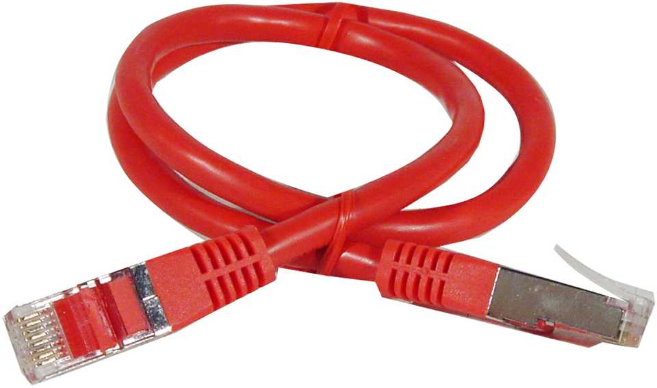 Goobay patchcord S / FTP, Cat6, 0.5m, raudona