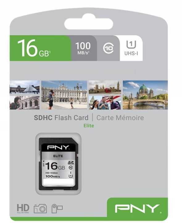Atminties kortelė Tab PNY Elite Micro SDHC 16 GB klasė 10 UHL- / U1 A1 V10 (P- SD16GU1100EL- GE)