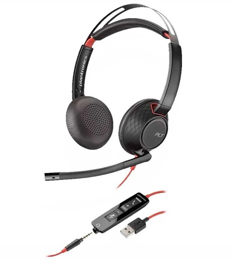 Plantronics POLY Blackwire C5220 USB-A 5200 Series Ausinės ant ausies USB ir 3,5 mm lizdas