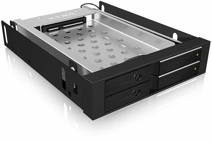 ICYBOX IB-2227StS dvigubas HDD/SSD stalčius