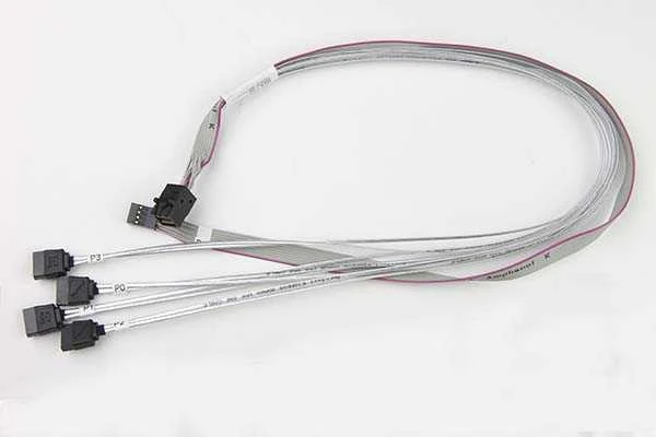 SuperMicro SFF 8643 - SATA x4, 0.55m, Sidabrinė (CBL-SAST-0631)
