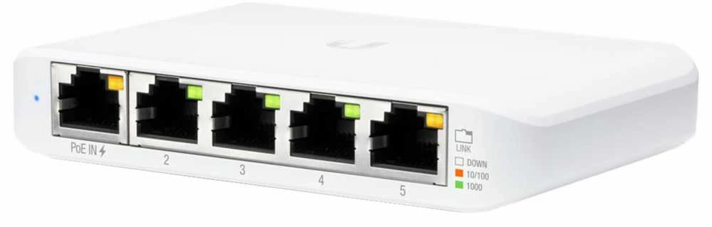 Šakotuvas Ubiquiti USW-Flex vidaus/lauko 5Port Poe Gigabit jungiklis | Ubiquiti