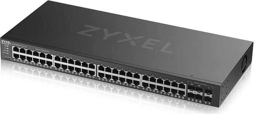 Šakotuvas ZYXEL GS2220-50, ES REGIONAS, 48 PRIEVADŲ GBE L2 KOMUTATORIUS SU GBE UPLINK (1 METŲ NCC PRO PACK LICENCIJA) (5 METŲ GARANTIJA)