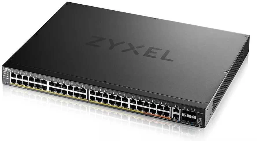 Šakotuvas ZYXEL XGS2220-54, L3 ACCESS SWITCH, 48X1G RJ45 2X10MG RJ45, 4X10G SFP+ UPLINK, INCL. 1 YR NEBULAFLEX PRO (5Y WARRANTY)
