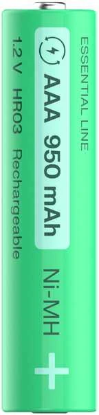 Nezatříděno 16 kartų įkraunamos baterijos AAA R3 950 mAh Ni-MH žalios spalvos elementų įkraunamos baterijos