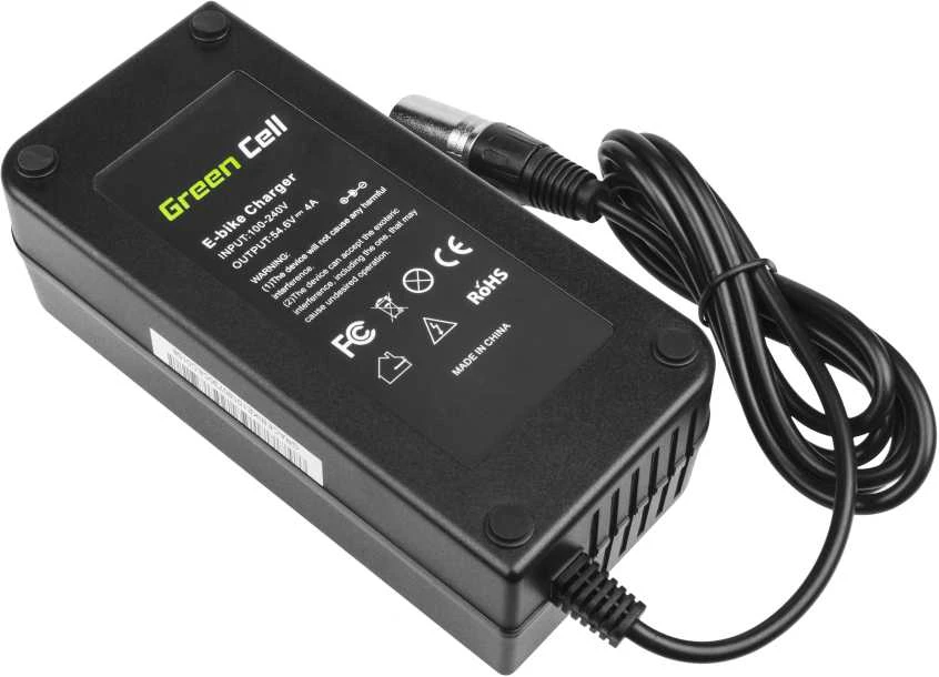 Green Cell Žalias Cell Žalias Cell įkroviklis skirtas E-Bike 3-Pin XLR 54.6 V 4A