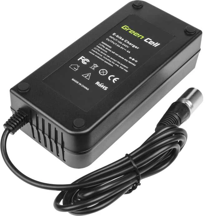Green Cell Žalias Cell Žalias Cell įkroviklis skirtas E-Bike 3-Pin XLR 54.6 V 4A