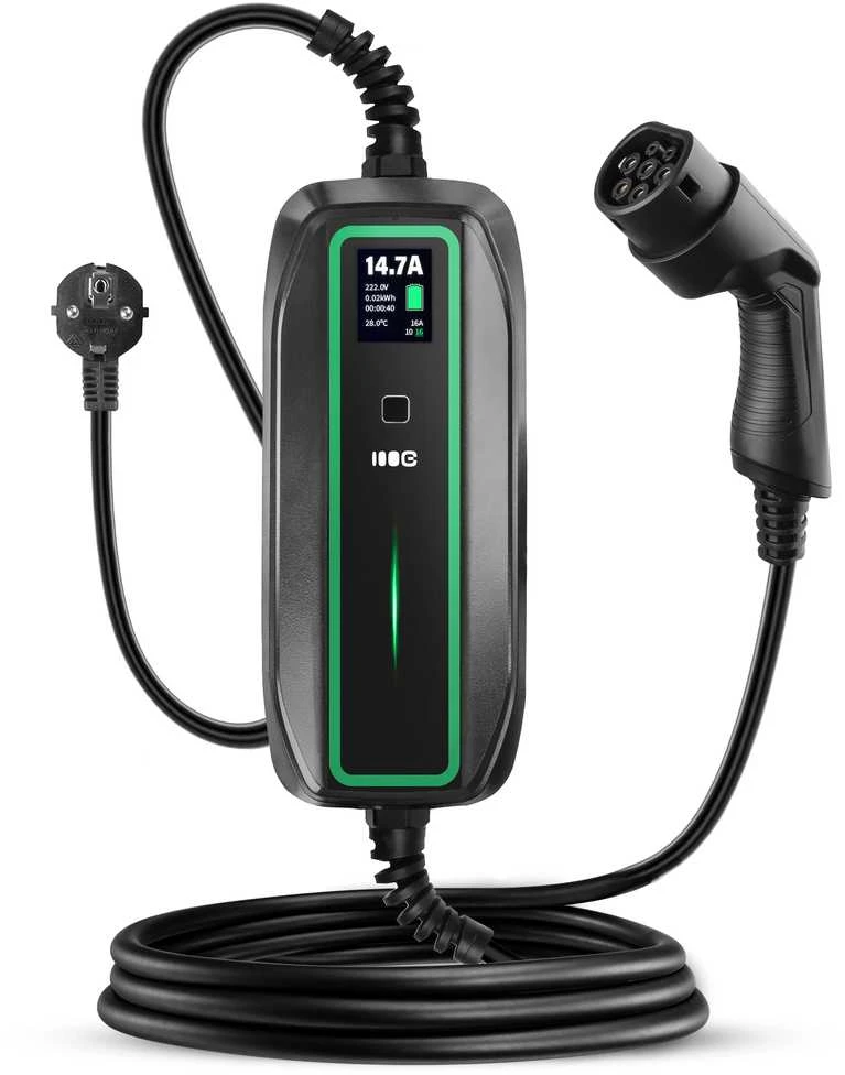 Wallbox Žalias Cell Žalias Cell | EV16 | GC EV PowerCable 3.6kW Schuko Type 2 mobilusis įkroviklis elektromobiliams ir Plug-In hibridams įkrauti | 3,6 kW | 10/16 A | 6,5 m | Juodas