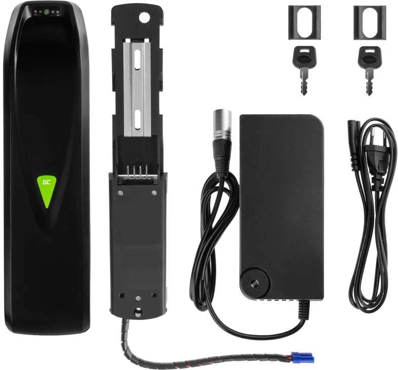 Green Cell Žalias Cell Žalias Cell E-bike akumuliatorius 48V 13Ah 624Wh Down Tube Ebike EC5 skirta Samebike SMLRO su įkrovikliu