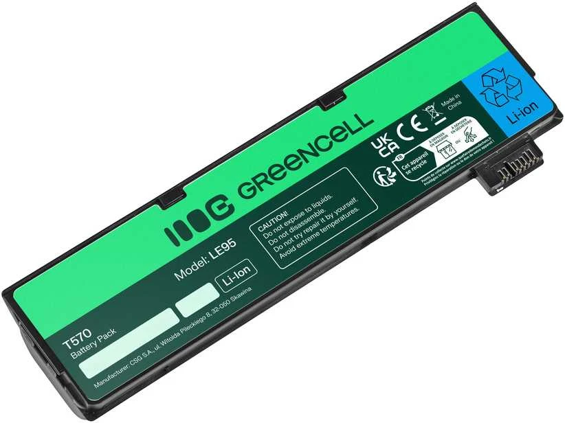 GREENCELL LE95 Baterija Žalias Cell, skirta Lenovo ThinkPad T470 T570 A475 P51S T25